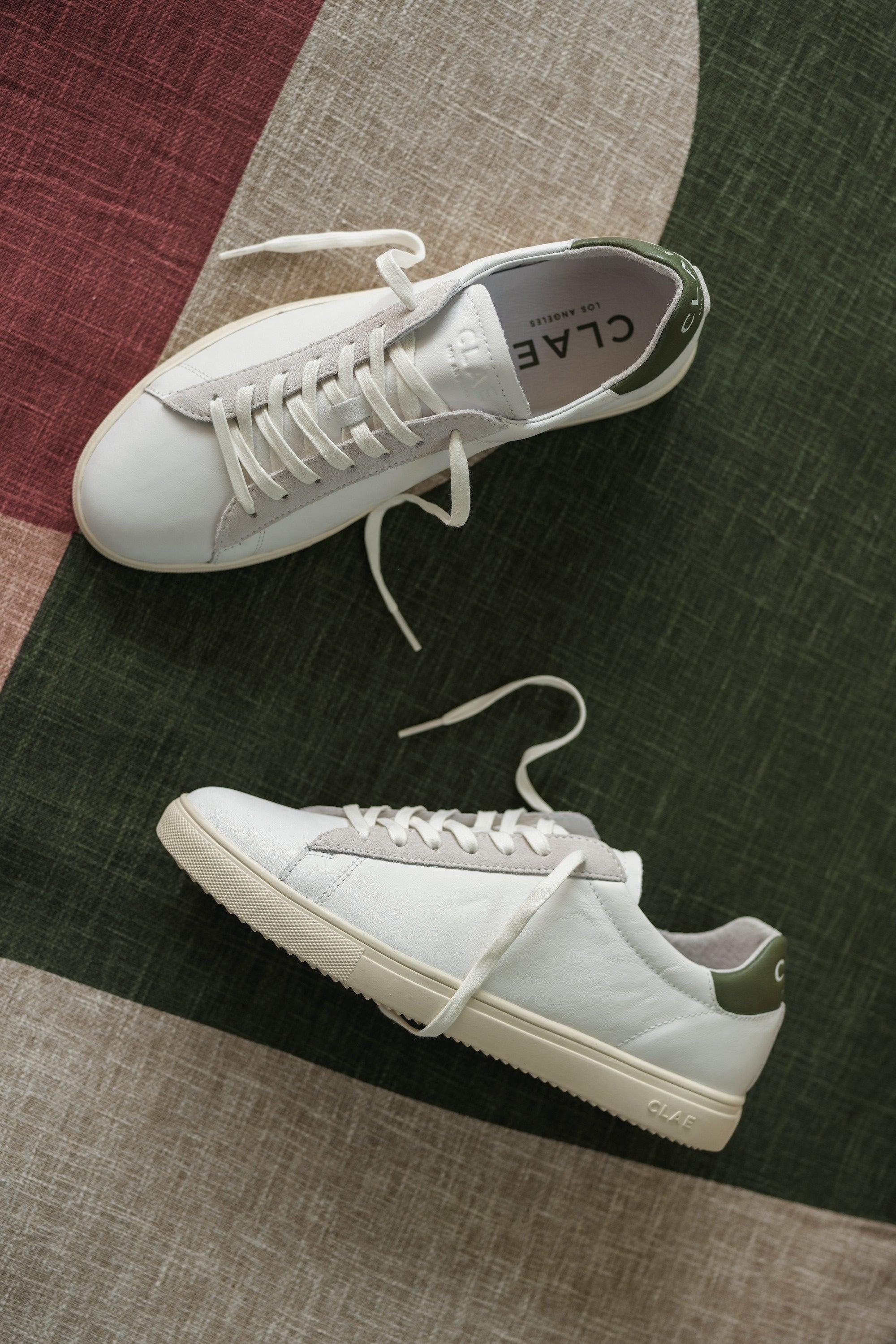 Clae sales white sneakers