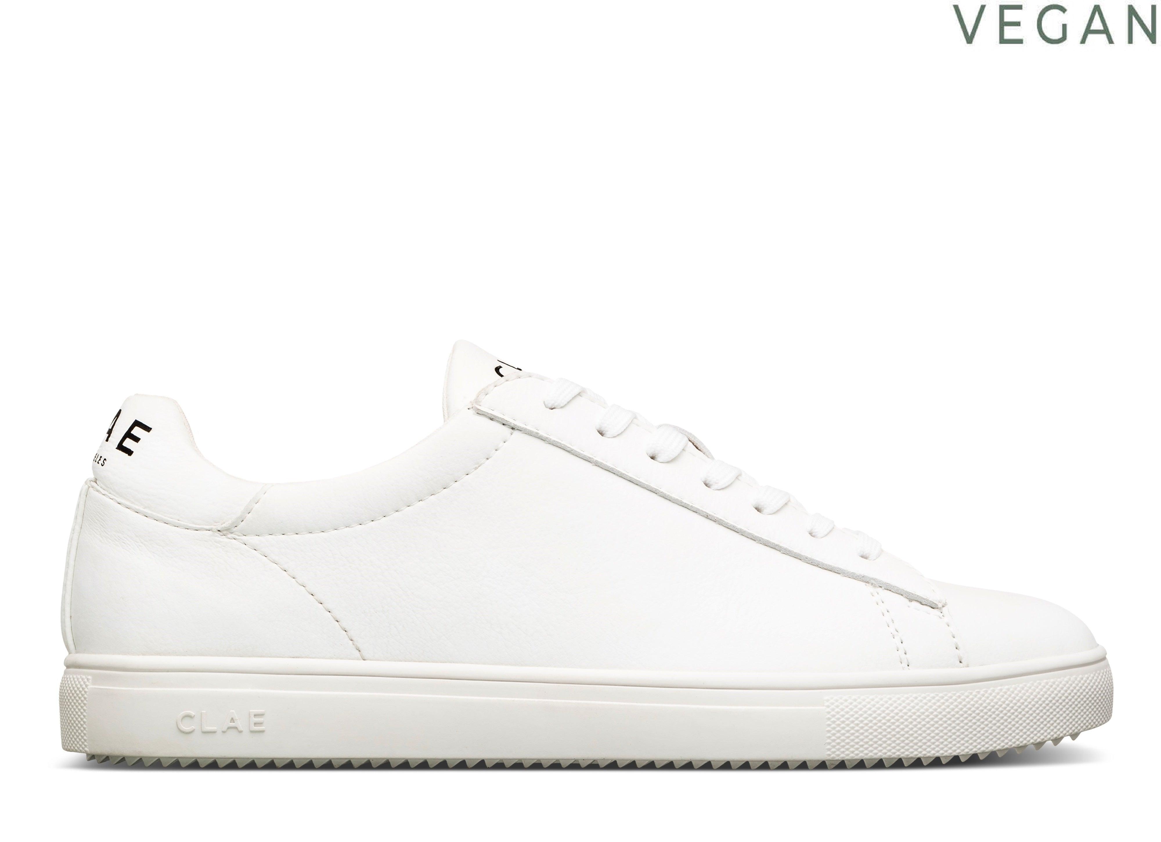 Clae best sale white sneakers
