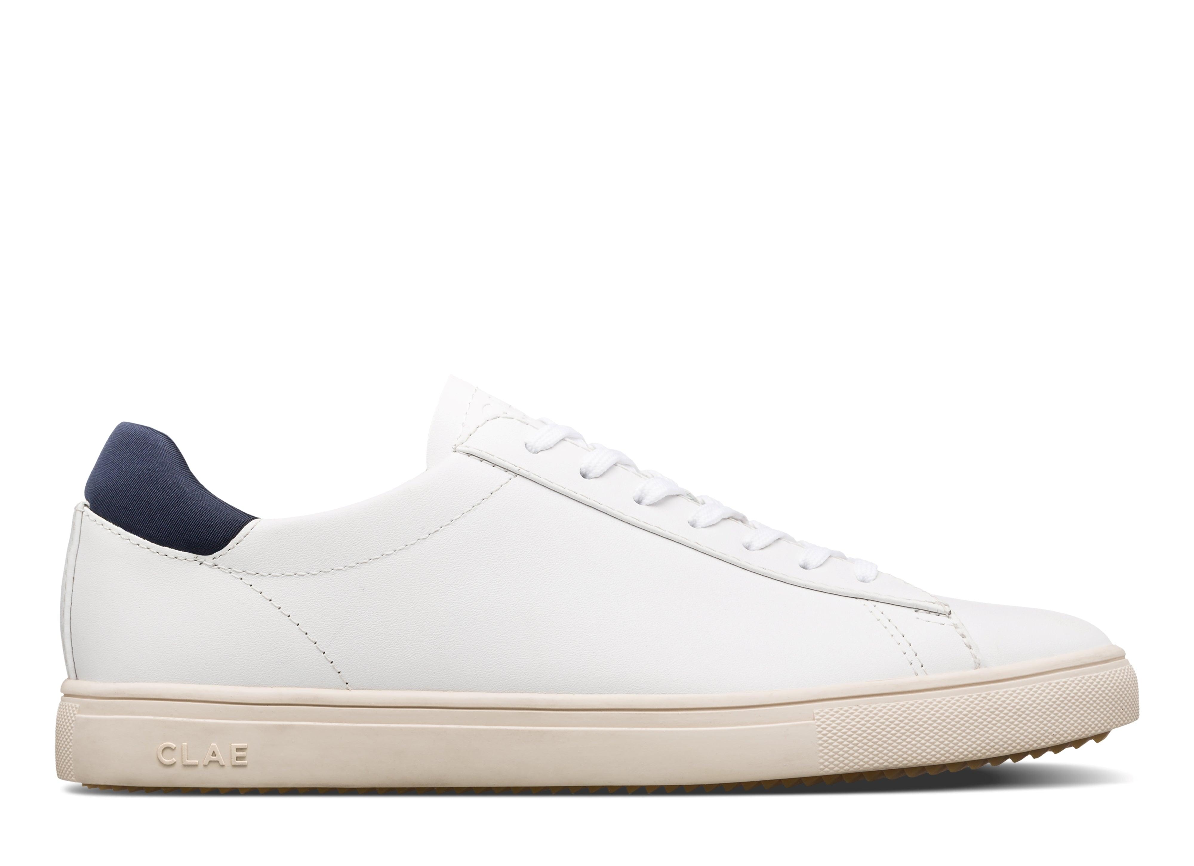 CLAE - BRADLEY ESSENTIALS White Leather Navy – CLAE Footwear