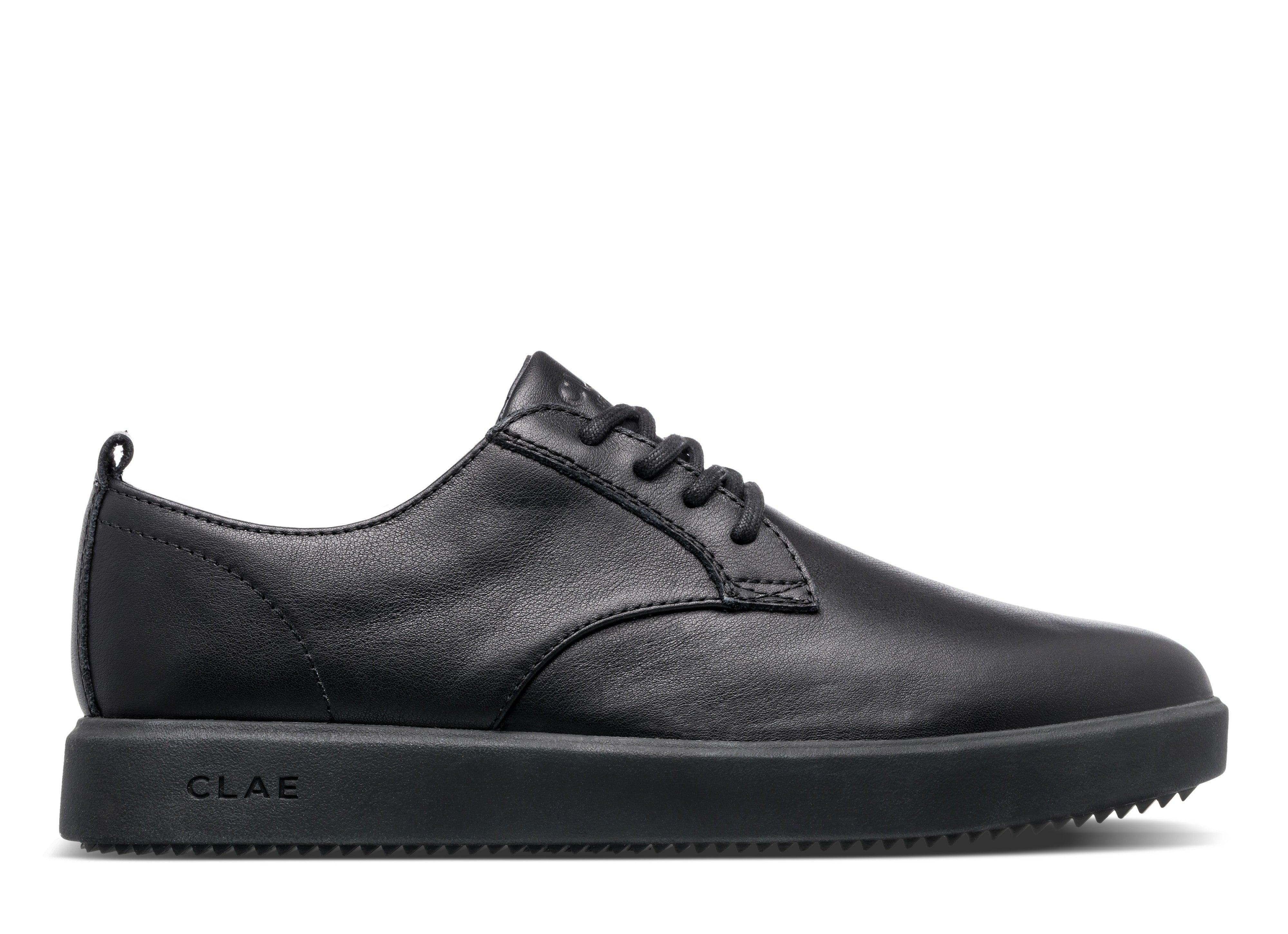 Clae ellington black top leather